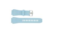 Horlogeband Jacques Lemans 1-1381 LIGHT BL Rubber Lichtblauw 21mm