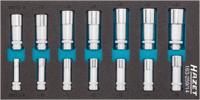 HAZET Dopsleutelset 163-259/14 · 3/8 inch (10 mm) vierkant hol · Buitentwaalfkant tractieprofiel · 14-delig · 9 - 22