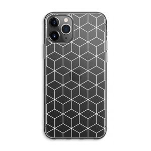 Zwart-witte kubussen: iPhone 11 Pro Max Transparant Hoesje