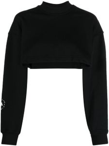 adidas by Stella McCartney sweat TrusCasuals à coupe crop - Noir