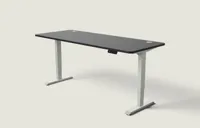 Desktronic HomePro bureau Grijs / Zwart / 200x80 cm