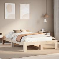 Bedframe zonder matras massief grenenhout 120x190 cm