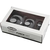 Creativ Company ponsen set, cirkel, set van 3 stuks (25 - 49 - 75 mm)