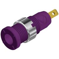 SKS Hirschmann MSEB 2610 F 2,8 Au Veiligheids-labconnector, female Bus, inbouw verticaal Stift-Ø: 2 mm Violet 1 stuk(s)