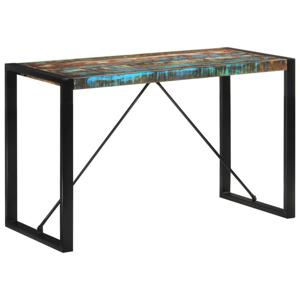 vidaXL Eettafel 120x55x76 cm massief gerecycled hout