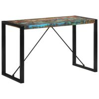 vidaXL Eettafel 120x55x76 cm massief gerecycled hout - thumbnail