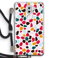 Colored Giraffe: Honor 6X Transparant Hoesje met koord