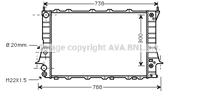 Radiateur AVA QUALITY COOLING, u.a. für Audi