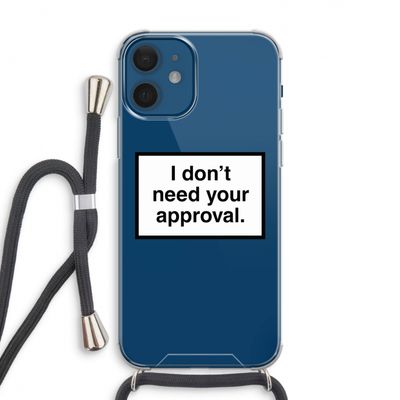 Don't need approval: iPhone 12 Transparant Hoesje met koord