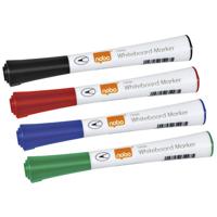 Whiteboardmarker nobo glide rond 1mm ass | 10 stuks