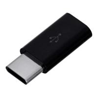 Savio AK-31 / B kabeladapter/verloopstukje Micro USB USB 3.1 Typ C Zwart