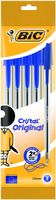 Balpen Bic Cristal medium blauw blister ÃƒÆ’ 5 stuks