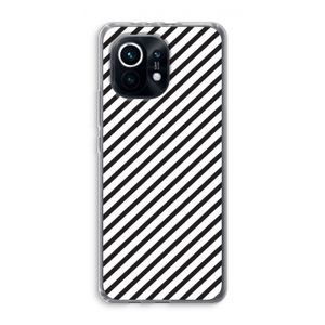 Strepen zwart-wit: Xiaomi Mi 11 Transparant Hoesje