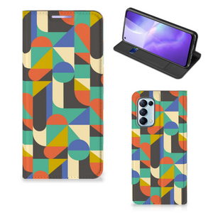 OPPO Find X3 Lite Hoesje met Magneet Funky Retro