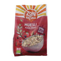 Zonnatura Muesli rood fruit bio 375 Gram