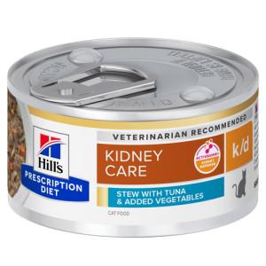 Hill&apos;s Prescription Diet K/D Kidney Care stoofpotje voor kat met tonijn & groenten blik 1 tray (24 x 82 g)