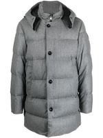 Woolrich parka matelassé à boutonnière - Gris