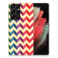 Samsung Galaxy S21 Ultra | TPU bumper | Zigzag Multi Color