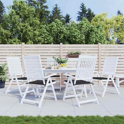 VidaXL Tuinstoelkussens 6 st 40x40x4 cm oxford stof zwart