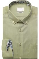 ETERNA Modern Fit Overhemd groen, Effen - thumbnail