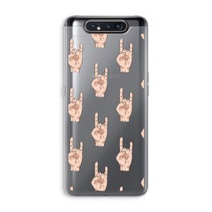 Rock: Samsung Galaxy A80 Transparant Hoesje