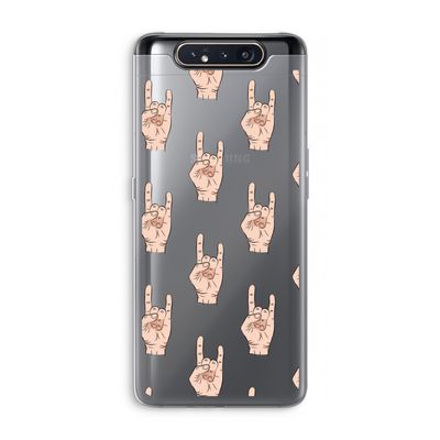 Rock: Samsung Galaxy A80 Transparant Hoesje
