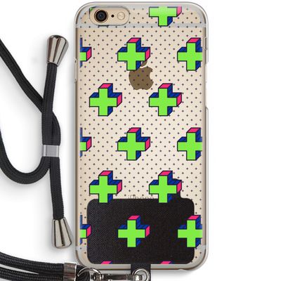 8-bit N°10: iPhone 6 / 6S Transparant Hoesje met koord