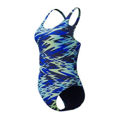 Speedo Hyperboom Print Medalist badpak blauw dames