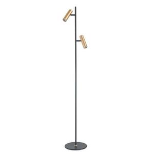 Highlight Vloerlamp Trend Zwart|Goud 2 lichts 141cm mini GU10