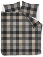 Beddinghouse Flanel Dekbedovertrek Becket Grey-2-persoons (200 x 200/220 cm)