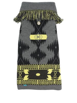 Alanui pull en maille intarsia - Gris
