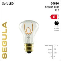 LED lamp helder 3,2W 190 Lumen 2200K E27 krypton vorm dimbaar Segula