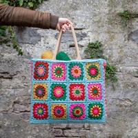 Hippe Granny Square Tas XL Haakpakket - thumbnail