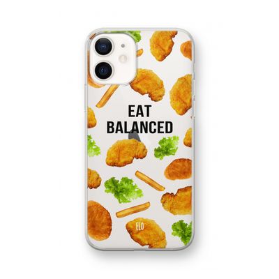 Eat Balanced: iPhone 12 mini Transparant Hoesje