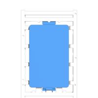 Weidmüller 2737750000 CC-DT 85/54 K MC NE BL Apparaatmarkering 10 stuk(s)