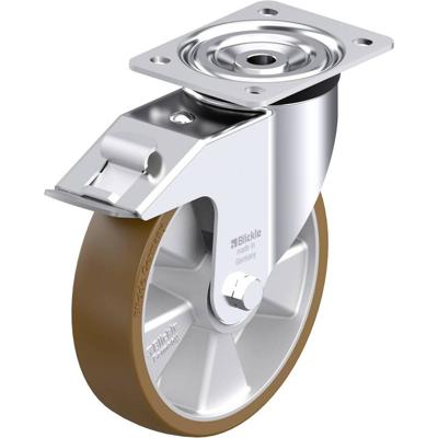 Blickle L-ALB 200K-FI Plaatstalen zwenkwiel Wieldiameter: 200 mm Draagvermogen (max.): 400 kg 1 stuk(s)