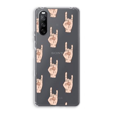 Rock: Sony Xperia 10 III Transparant Hoesje