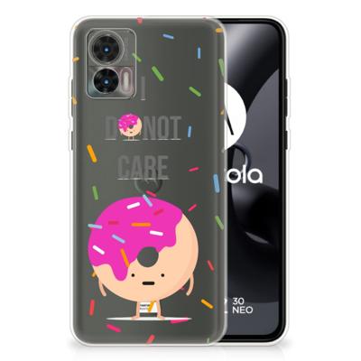 Motorola Edge 30 Neo | Siliconen Case | Donut Roze