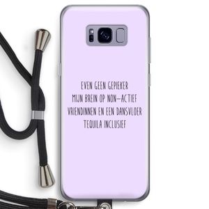 Tequila: Samsung Galaxy S8 Transparant Hoesje met koord