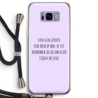 Tequila: Samsung Galaxy S8 Transparant Hoesje met koord