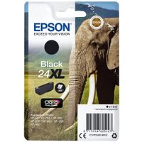 Epson Elephant Singlepack Black 24XL Claria Photo HD Ink - thumbnail