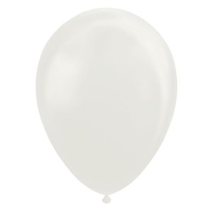 Globos Ballonnen Pearl Wit 30cm, 10st.