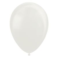 Globos Ballonnen Pearl Wit 30cm, 10st. - thumbnail