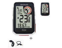 Sigma rox 2.0 gps zw/zw standaard stuurhouder + usb-c oplaadkabel