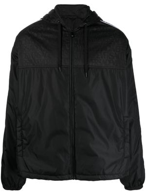 Versace veste à logo en jacquard - Noir