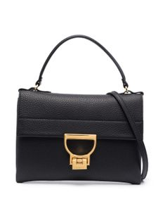 Coccinelle mini pochette Arlettis en cuir - Noir