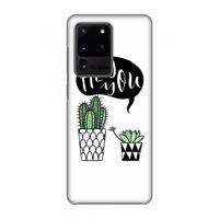 Hey you cactus: Volledig geprint Samsung Galaxy S20 Ultra Hoesje