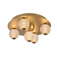 Searchlight 5-lichts plafondlampAsteroid goud - 20923GO