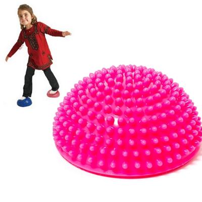 Halfrond evenwicht Stepping Stones Durian stekelige massage bal zintuiglijke integratie indoor buiten spelen speelgoed voor kinderen kinderen (Rose ro