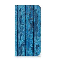iPhone 15 Pro Max Book | Wallet Case | Wood Blue